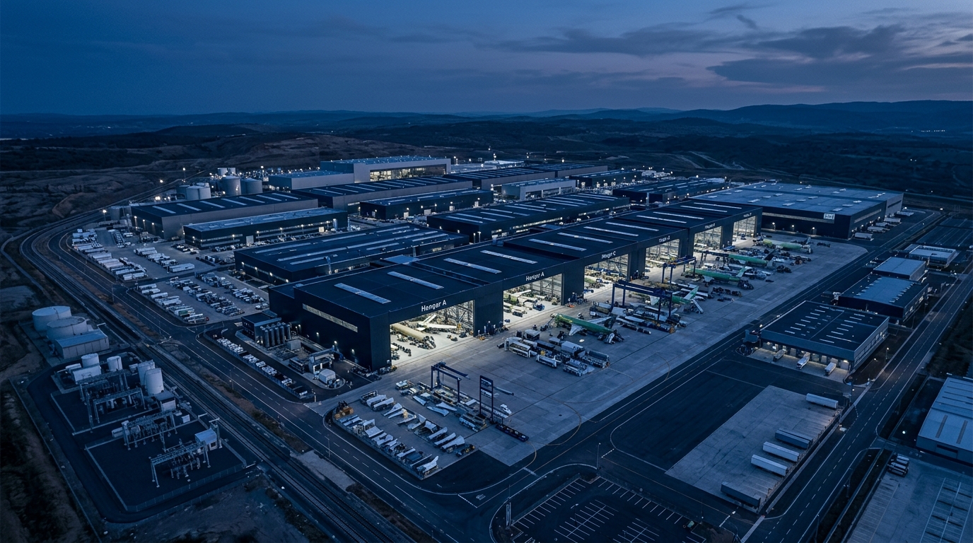 aerospace-manufacturing-enterprise-proposal-environment-i3solutions Aerial view of a major aerospace manufacturing facility representing the complex proposal management environment that the Virtual Proposal Center was built to serve