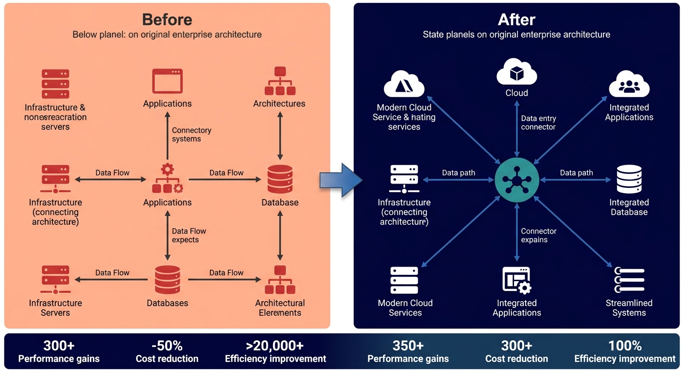 Before and after diagram showing transformation from manual spreadsheet career tracking to governed SharePoint Elite Status portal with HRIS integration and manager dashboard